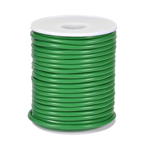 LUXECOVE Pflanzenbinder 3,5 mm x 20 m, bindedraht grünv, draht zum Kranz binden, grüner Pflanzendraht, Gartendraht, Gartenpflanzen-Befestigungsdraht, geeignet für Kletterrandrosen, Pflanzenstütze von LUXECOVE