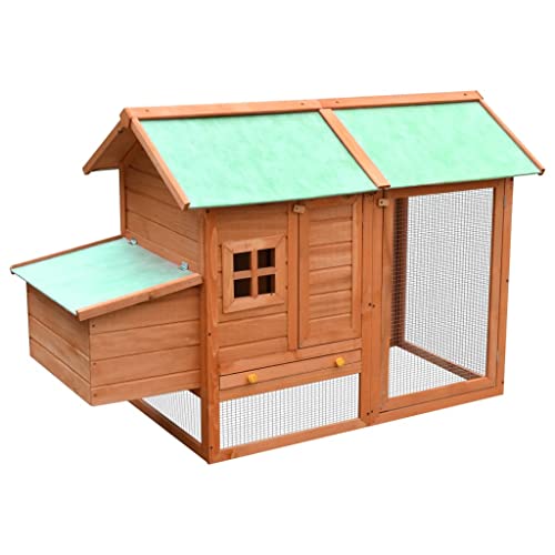 Outdoor Hühnerkäfig mit rutschfesten Rampe, Hühnerhaus aus Holz, Kleintierkäfig/Kleintierhaus, Witterungsbeständig, 170 x 81 x 110 cm, Einfacher Zusammenbau Outdoor Hühnerkäfig mit rutschfesten Rampe, Hühnerhaus aus Holz, Kleintierkäfig/Kleintierhaus, Witterungsbeständig, 170 x 81 x 110 cm, Einfacher Zusammenbau von LVHUIDEH