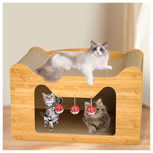KratzmöBel Katze Pappe Sogar EIN Kratzbaum Ist EIN Katzennest, Bett FüR Katzen Gratis Glockenball Bei Bestellung, Kratzbett Katzen Haus Draussen KratzmöBel Katze Pappe Sogar EIN Kratzbaum Ist EIN Katzennest, Bett FüR Katzen Gratis Glockenball Bei Bestellung, Kratzbett Katzen Haus Draussen von LVSHUOHC