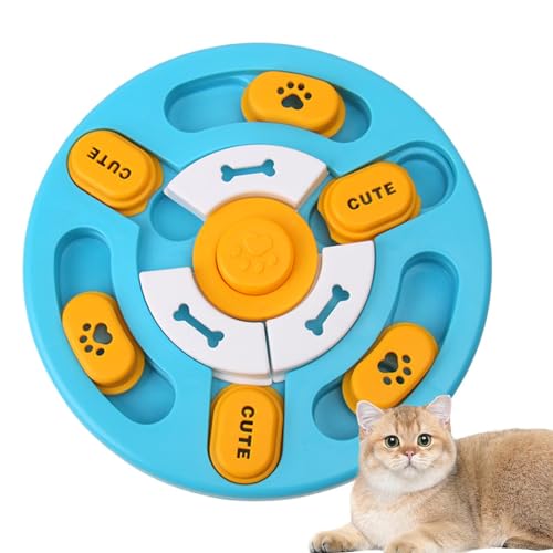 LVTFCO Haustier-Futterspielzeug, Katzenfutternapf, langsamer Futternapf, Lustiger interaktiver Futternapf, Entwicklungsspielzeug-Futternapf für Kätzchen und Welpen von LVTFCO