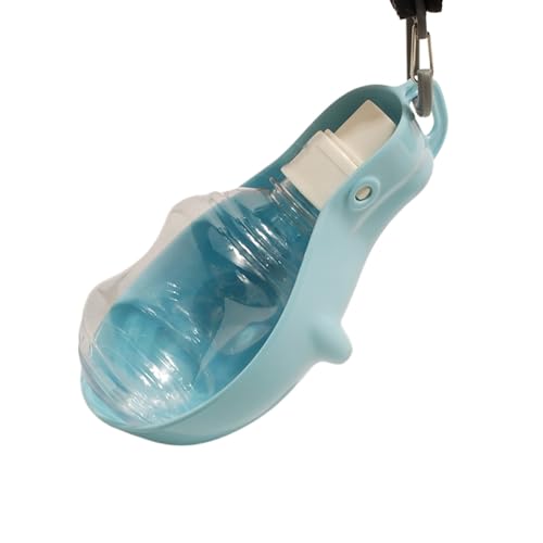 LVYUDS Hundetrinkflasche for Unterwegs Faltbare, Auslaufsicher Hunde Trinkflasche, Trinkflasche Hund for Reisen Camping, for Welpe Klein Mittel Große Hunde (Color : Light Blue) von LVYUDS