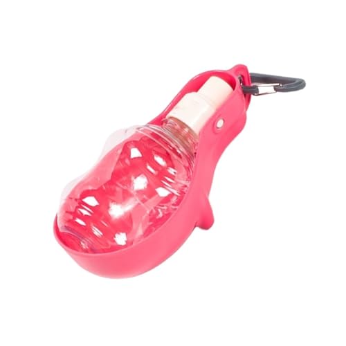 LVYUDS Hundetrinkflasche for Unterwegs Faltbare, Auslaufsicher Hunde Trinkflasche, Trinkflasche Hund for Reisen Camping, for Welpe Klein Mittel Große Hunde (Color : Rose red) von LVYUDS