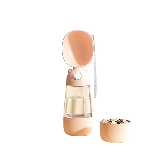 LVYUDS Hundetrinkflasche for Unterwegs mit Futterbehälter, Hunde Trinkflasche Auslaufsicher, Trinkflasche Hund Essentiell for Draussen Spaziergänge for Katze Hunde (Color : Light pink, Size : 2 in 1 LVYUDS Hundetrinkflasche for Unterwegs mit Futterbehälter, Hunde Trinkflasche Auslaufsicher, Trinkflasche Hund Essentiell for Draussen Spaziergänge for Katze Hunde (Color : Light pink, Size : 2 in 1 von LVYUDS