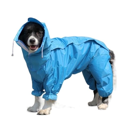 LVYUDS Regenmantel Hund Alles Inklusive, 4 Beine Wasserdicht Hunde Regenmantel für Groß Mittel Hunde, Abnehmbar Hut mit Loch Zeichnen Klettverschluss Muss für Regnerische Tage(Color:Blau,Size:26 yards LVYUDS Regenmantel Hund Alles Inklusive, 4 Beine Wasserdicht Hunde Regenmantel für Groß Mittel Hunde, Abnehmbar Hut mit Loch Zeichnen Klettverschluss Muss für Regnerische Tage(Color:Blau,Size:26 yards von LVYUDS