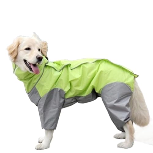 LVYUDS Regenmantel Hund Alles Inklusive, 4 Beine Wasserdicht Hunde Regenmantel für Groß Mittel Hunde, Abnehmbar Hut mit Loch Zeichnen Klettverschluss Muss für Regnerische Tage(Color:GrüN,Size:16 yards LVYUDS Regenmantel Hund Alles Inklusive, 4 Beine Wasserdicht Hunde Regenmantel für Groß Mittel Hunde, Abnehmbar Hut mit Loch Zeichnen Klettverschluss Muss für Regnerische Tage(Color:GrüN,Size:16 yards von LVYUDS
