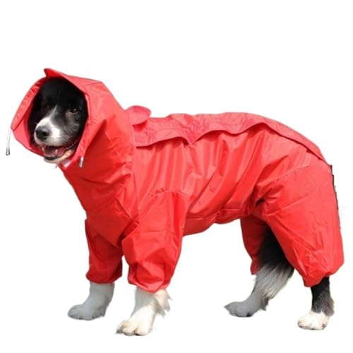 LVYUDS Regenmantel Hund Alles Inklusive, 4 Beine Wasserdicht Hunde Regenmantel für Groß Mittel Hunde, Abnehmbar Hut mit Loch Zeichnen Klettverschluss Muss für Regnerische Tage(Color:Rot,Size:18 yards) LVYUDS Regenmantel Hund Alles Inklusive, 4 Beine Wasserdicht Hunde Regenmantel für Groß Mittel Hunde, Abnehmbar Hut mit Loch Zeichnen Klettverschluss Muss für Regnerische Tage(Color:Rot,Size:18 yards) von LVYUDS