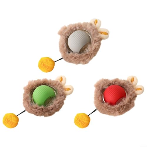 LVYXON Interaktives Katzenspielzeug, Interaktiver Katzenball, Smart Cat Toy Ball, Interaktiver Plüsch-Katzenspielzeugball mit Vogelgeräuschen LVYXON Interaktives Katzenspielzeug, Interaktiver Katzenball, Smart Cat Toy Ball, Interaktiver Plüsch-Katzenspielzeugball mit Vogelgeräuschen von LVYXON