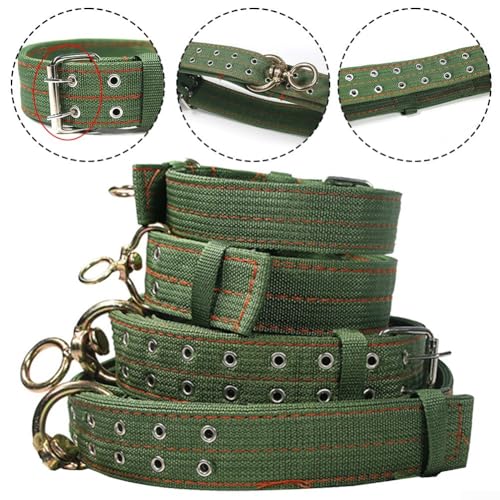 Verstellbares Rinderhalsband mit zuverlässiger Metallschnalle und komfort-fokussiertem weichem Canvas-Material (mittelgroßes Kuhhalsband) von LVYXON