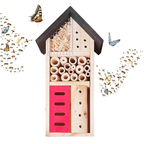 Insektenhaus aus Holz, Naturfarbe, mittelgroß Insektenhaus aus Holz, Naturfarbe, mittelgroß von LWINGFLYER