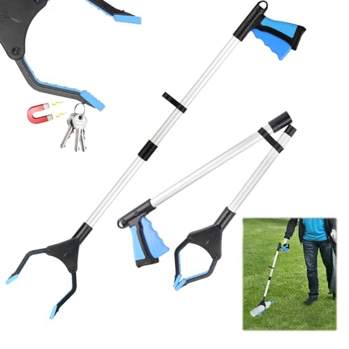 Faltbare Greifer,Greifzange für Senioren Müllzange Aluminium,Müllzange Lange 81cm Greifzange Stick mit starkem Griff magnetische Spitze, für die Müllabfuhr, Abfallsammlung, Armverlängerung Faltbare Greifer,Greifzange für Senioren Müllzange Aluminium,Müllzange Lange 81cm Greifzange Stick mit starkem Griff magnetische Spitze, für die Müllabfuhr, Abfallsammlung, Armverlängerung von LWMTT