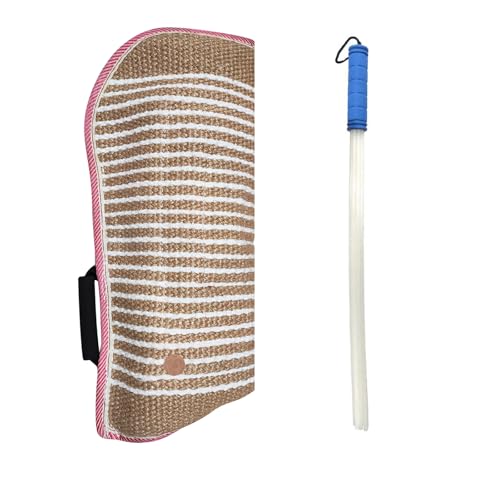 Hundebeiß-Trainingsset Profi Hund Bissärmel Arm mit Peitsche Agitation Stick für Hunde Trainingsgeräte Schutz für Beißen Spielen Zerrspielzeug Interaktives Pitbull Deutscher Schäferhund Welpe K9 Hundebeiß-Trainingsset Profi Hund Bissärmel Arm mit Peitsche Agitation Stick für Hunde Trainingsgeräte Schutz für Beißen Spielen Zerrspielzeug Interaktives Pitbull Deutscher Schäferhund Welpe K9 von LWPITTY