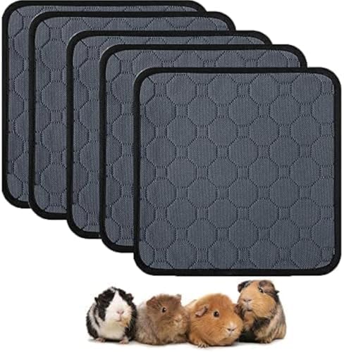 LWYMX Meerschweinchen-Käfigeinlagen, 30,5 x 30,5 cm, waschbar, rutschfest, wiederverwendbar, super saugfähig, Meerschweinchen-Trainingsmatte, Bettwäsche, Fleece für kleine Tiere, Hamster, Kaninchen LWYMX Meerschweinchen-Käfigeinlagen, 30,5 x 30,5 cm, waschbar, rutschfest, wiederverwendbar, super saugfähig, Meerschweinchen-Trainingsmatte, Bettwäsche, Fleece für kleine Tiere, Hamster, Kaninchen von LWYMX
