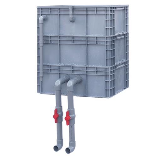 Aquarium Filter Box, Externes Wasserkreislaufsystem DIY, Aquarium Teiche Fischtank Große Filter Kit, Filter-Tropfkasten, Turnover Box Fisch Tank Filter (Size : 23.62x15.75x27.17in/60x40x69CM) von LXBAMKEA
