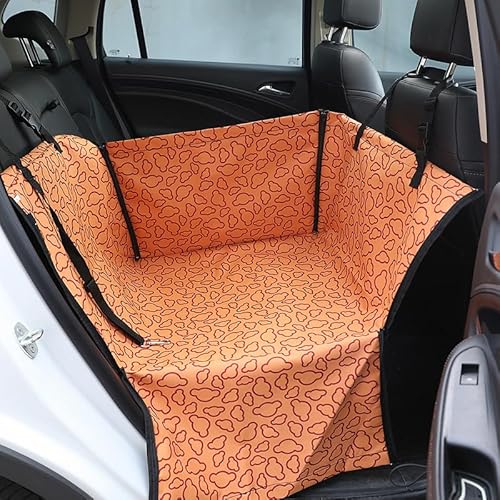 Hunde Autositz Wasserdichte Transportbox for Hunde, Autositzbezug, Matten, Hängematte, Kissen, for Transport von Hunden, for den Transport von Haustieren, Autos, Hunde, Autositztasche(B-Orange clouds) Hunde Autositz Wasserdichte Transportbox for Hunde, Autositzbezug, Matten, Hängematte, Kissen, for Transport von Hunden, for den Transport von Haustieren, Autos, Hunde, Autositztasche(B-Orange clouds) von LXHZSY