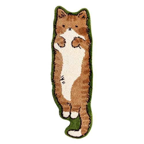 LXJLXD Waschbarer Polyester-Teppich für Schlafzimmer, lustiger Kinderteppich in unregelmäßiger Form, Katzen-Eingangsteppich LXJLXD Waschbarer Polyester-Teppich für Schlafzimmer, lustiger Kinderteppich in unregelmäßiger Form, Katzen-Eingangsteppich von LXJLXD