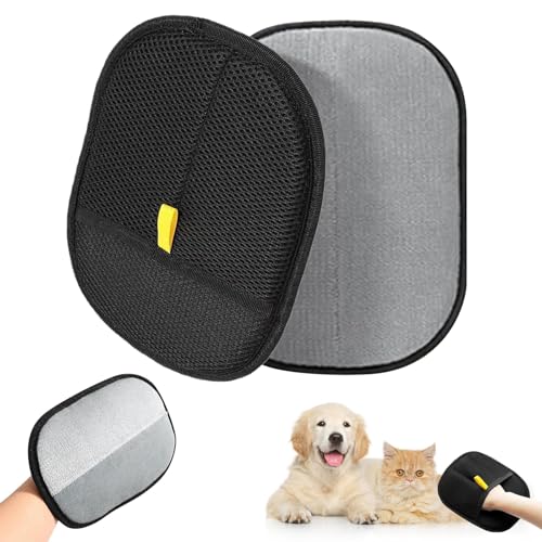 2 Stück Pet Hair Remover Glove, Antistatische Haarentfernungshandschuhe, Wiederverwendbare Fellpflegehandschuhe für Haustiere, Für die Pflege und Entfernung Unerwünsch für Glattes und Gesundes Fell 2 Stück Pet Hair Remover Glove, Antistatische Haarentfernungshandschuhe, Wiederverwendbare Fellpflegehandschuhe für Haustiere, Für die Pflege und Entfernung Unerwünsch für Glattes und Gesundes Fell von LXYYDS