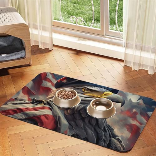 Adler mit USA-Flagge, saugfähige Leder-Tischdecke für Hunde und Katzen, Futtermatte aus Leder für Hunde und Katzen Adler mit USA-Flagge, saugfähige Leder-Tischdecke für Hunde und Katzen, Futtermatte aus Leder für Hunde und Katzen von LXqlSS