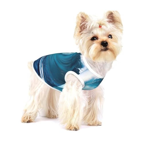 Big Ocean Wave Hunde-Shirt, Weste für kleine Rassen wie Chihuahuas, Yorkies und Welpen Big Ocean Wave Hunde-Shirt, Weste für kleine Rassen wie Chihuahuas, Yorkies und Welpen von LXqlSS