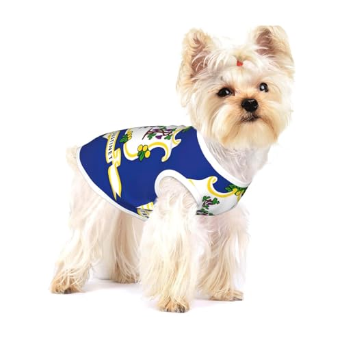 Connecticut Hunde-Shirt, Weste für kleine Rassen wie Chihuahuas, Yorkies und Welpen von LXqlSS