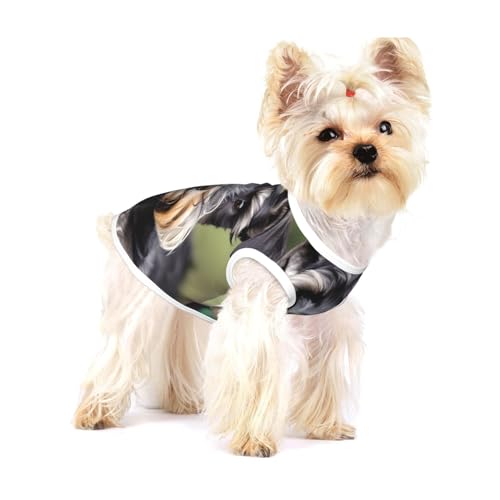 Entzückendes Hunde-Shirt mit Schnauzer-Aufdruck, für kleine Rassen wie Chihuahuas, Yorkies und Welpen Entzückendes Hunde-Shirt mit Schnauzer-Aufdruck, für kleine Rassen wie Chihuahuas, Yorkies und Welpen von LXqlSS