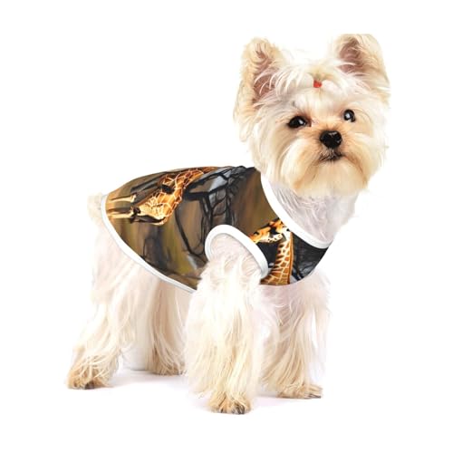 Hunde-Shirt, Motiv: Afrika-Giraffe, majestätischer Baumdruck, für kleine Rassen wie Chihuahuas, Yorkies und Welpen Hunde-Shirt, Motiv: Afrika-Giraffe, majestätischer Baumdruck, für kleine Rassen wie Chihuahuas, Yorkies und Welpen von LXqlSS