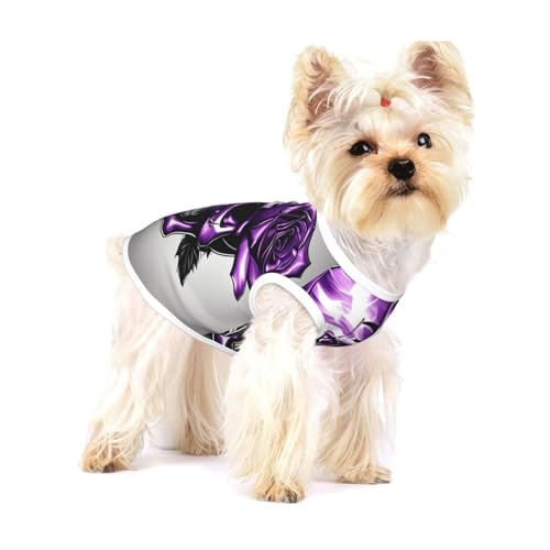 Hunde-Shirt, Weste für kleine Rassen wie Chihuahuas, Yorkies und Welpen, Violett von LXqlSS