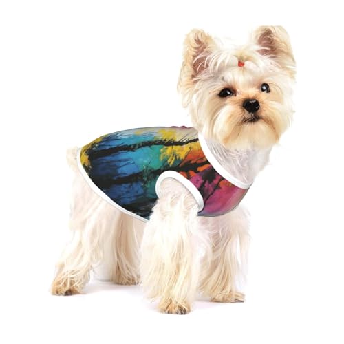 Hundehemd mit Baumkunstdruck, Weste für kleine Rassen wie Chihuahuas, Yorkies und Welpen Hundehemd mit Baumkunstdruck, Weste für kleine Rassen wie Chihuahuas, Yorkies und Welpen von LXqlSS