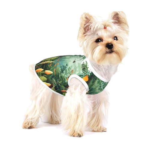 Hundehemd mit Blumenblatt-Aufdruck, für kleine Rassen wie Chihuahuas, Yorkies und Welpen Hundehemd mit Blumenblatt-Aufdruck, für kleine Rassen wie Chihuahuas, Yorkies und Welpen von LXqlSS