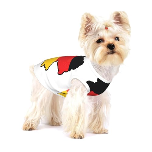 Hundehemd mit Deutschlandflagge, für kleine Rassen wie Chihuahuas, Yorkies und Welpen Hundehemd mit Deutschlandflagge, für kleine Rassen wie Chihuahuas, Yorkies und Welpen von LXqlSS