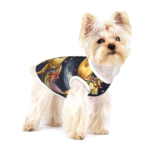 Hundehemd mit Einhorn-Motiv, für kleine Rassen wie Chihuahuas, Yorkies und Welpen Hundehemd mit Einhorn-Motiv, für kleine Rassen wie Chihuahuas, Yorkies und Welpen von LXqlSS