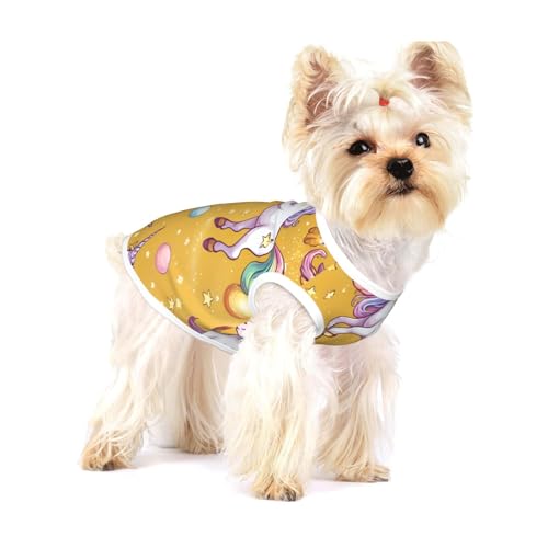 Hundehemd mit Einhorn-Motiv, für kleine Rassen wie Chihuahuas, Yorkies und Welpen Hundehemd mit Einhorn-Motiv, für kleine Rassen wie Chihuahuas, Yorkies und Welpen von LXqlSS