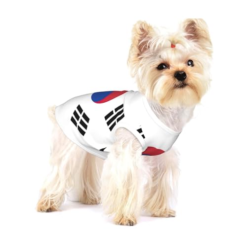 Hundehemd mit Flagge der Republik Korea, für kleine Rassen wie Chihuahuas, Yorkies und Welpen Hundehemd mit Flagge der Republik Korea, für kleine Rassen wie Chihuahuas, Yorkies und Welpen von LXqlSS