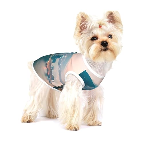Hundehemd mit Hongkong-Aufdruck, für kleine Rassen wie Chihuahuas, Yorkies und Welpen Hundehemd mit Hongkong-Aufdruck, für kleine Rassen wie Chihuahuas, Yorkies und Welpen von LXqlSS