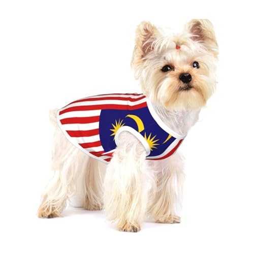 Hundehemd mit Malaysia-Flagge, für kleine Rassen wie Chihuahuas, Yorkies und Welpen Hundehemd mit Malaysia-Flagge, für kleine Rassen wie Chihuahuas, Yorkies und Welpen von LXqlSS