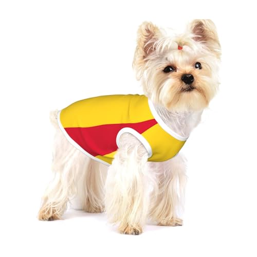 Hundehemd mit Rumänien-Flagge, bedruckt, für kleine Rassen wie Chihuahuas, Yorkies und Welpen Hundehemd mit Rumänien-Flagge, bedruckt, für kleine Rassen wie Chihuahuas, Yorkies und Welpen von LXqlSS
