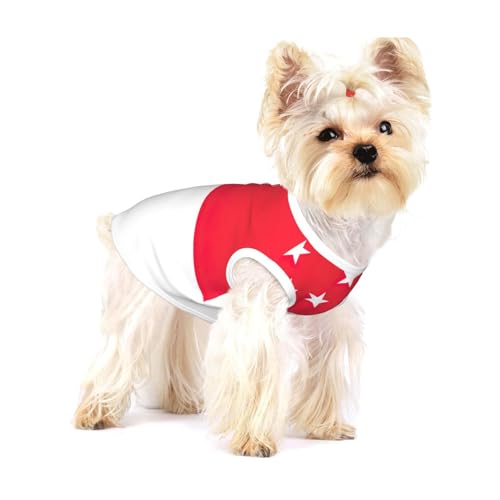 Hundehemd mit Singapur-Flagge, für kleine Rassen wie Chihuahuas, Yorkies und Welpen Hundehemd mit Singapur-Flagge, für kleine Rassen wie Chihuahuas, Yorkies und Welpen von LXqlSS