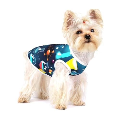 Hundehemd mit abstraktem Wissenschafts-Chemie-Druck, für kleine Rassen wie Chihuahuas, Yorkies und Welpen Hundehemd mit abstraktem Wissenschafts-Chemie-Druck, für kleine Rassen wie Chihuahuas, Yorkies und Welpen von LXqlSS
