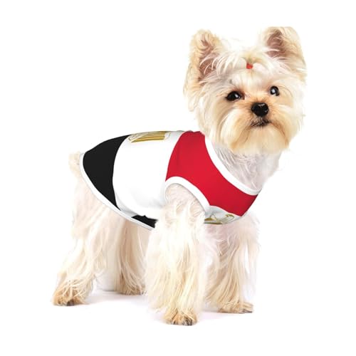 Hundehemd mit ägyptischer Flagge, für kleine Rassen wie Chihuahuas, Yorkies und Welpen Hundehemd mit ägyptischer Flagge, für kleine Rassen wie Chihuahuas, Yorkies und Welpen von LXqlSS