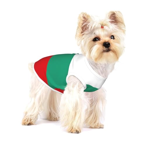 Hundehemd mit bulgarischer Flagge, für kleine Rassen wie Chihuahuas, Yorkies und Welpen von LXqlSS