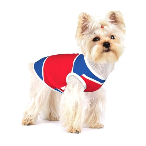 Hundehemd mit koreanischer Flagge, für kleine Rassen wie Chihuahuas, Yorkies und Welpen von LXqlSS