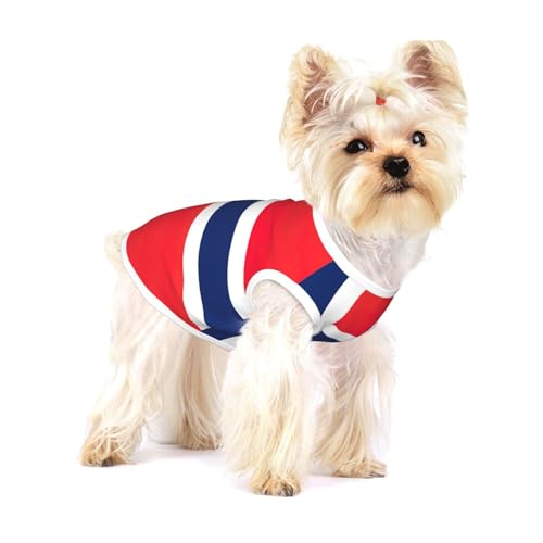 Hundehemd mit norwegischer Flagge, für kleine Rassen wie Chihuahuas, Yorkies und Welpen Hundehemd mit norwegischer Flagge, für kleine Rassen wie Chihuahuas, Yorkies und Welpen von LXqlSS