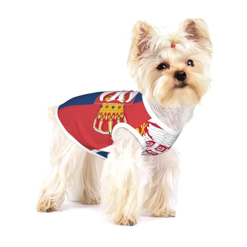 Hundehemd mit serbischer Flagge für kleine Rassen wie Chihuahuas, Yorkies und Welpen Hundehemd mit serbischer Flagge für kleine Rassen wie Chihuahuas, Yorkies und Welpen von LXqlSS