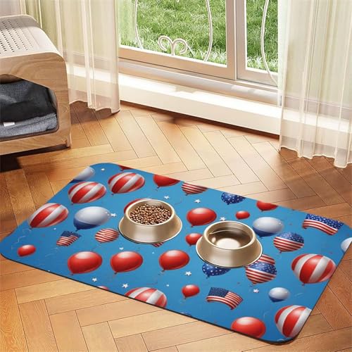 Saugfähige Leder-Tischdecke für Hunde und Katzen, Cartoon-Ballon-Druck, Futtermatte aus Leder für Hunde und Katzen Saugfähige Leder-Tischdecke für Hunde und Katzen, Cartoon-Ballon-Druck, Futtermatte aus Leder für Hunde und Katzen von LXqlSS