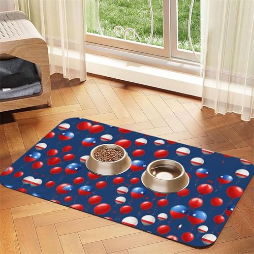 Saugfähige Leder-Tischdecke für Hunde und Katzen, Cartoon-Ballon-Druck, Futtermatte aus Leder für Hunde und Katzen Saugfähige Leder-Tischdecke für Hunde und Katzen, Cartoon-Ballon-Druck, Futtermatte aus Leder für Hunde und Katzen von LXqlSS