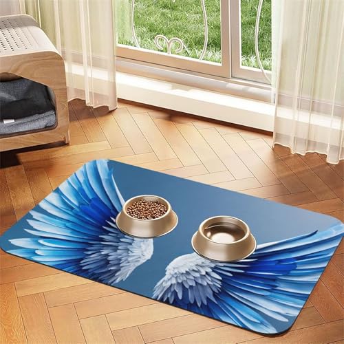 Saugfähige Leder-Tischdecke für Hunde und Katzen, Engelsflügel-Aufdruck, Futtermatte aus Leder für Hunde und Katzen Saugfähige Leder-Tischdecke für Hunde und Katzen, Engelsflügel-Aufdruck, Futtermatte aus Leder für Hunde und Katzen von LXqlSS