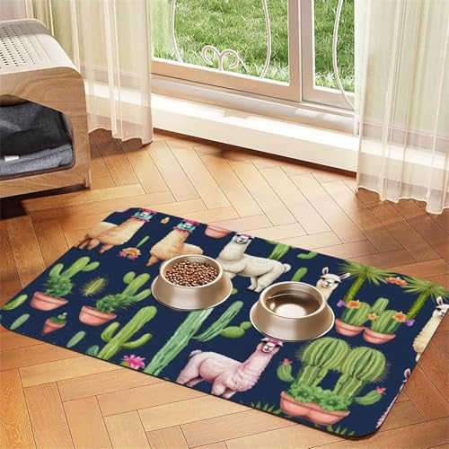 Saugfähige Leder-Tischdecke für Hunde und Katzen, Motiv: Lama, Alpaka, Kaktus, für Hunde und Katzen Saugfähige Leder-Tischdecke für Hunde und Katzen, Motiv: Lama, Alpaka, Kaktus, für Hunde und Katzen von LXqlSS