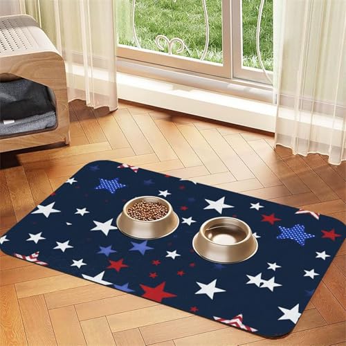 Saugfähige Leder-Tischdecke für Hunde und Katzen, Motiv: Sky Star Print, Futtermatte aus Leder für Hunde und Katzen Saugfähige Leder-Tischdecke für Hunde und Katzen, Motiv: Sky Star Print, Futtermatte aus Leder für Hunde und Katzen von LXqlSS