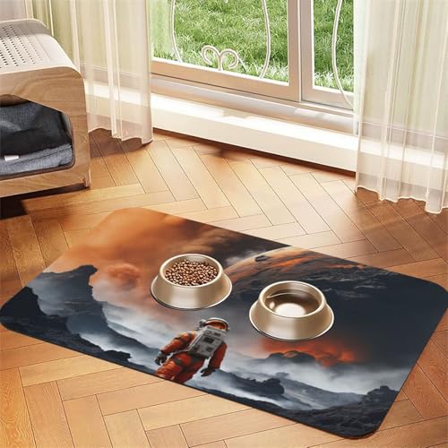 Saugfähige Leder-Tischdecke für Hunde und Katzen, Weltraum-Druck, Futtermatte aus Leder für Hunde und Katzen Saugfähige Leder-Tischdecke für Hunde und Katzen, Weltraum-Druck, Futtermatte aus Leder für Hunde und Katzen von LXqlSS