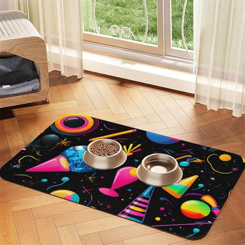 Saugfähige Leder-Tischdecke für Hunde und Katzen, geometrisches Muster, Futtermatte aus Leder für Hunde und Katzen Saugfähige Leder-Tischdecke für Hunde und Katzen, geometrisches Muster, Futtermatte aus Leder für Hunde und Katzen von LXqlSS