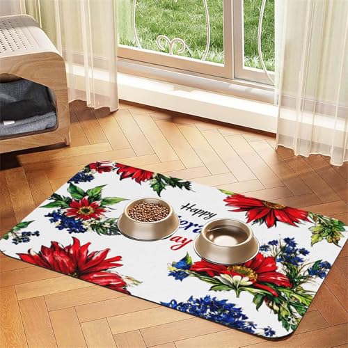 Saugfähige Leder-Tischdecke mit Aufschrift "Happy Valentine's Day" für Hunde und Katzen, Futtermatte aus Leder für Hunde und Katzen Saugfähige Leder-Tischdecke mit Aufschrift "Happy Valentine's Day" für Hunde und Katzen, Futtermatte aus Leder für Hunde und Katzen von LXqlSS